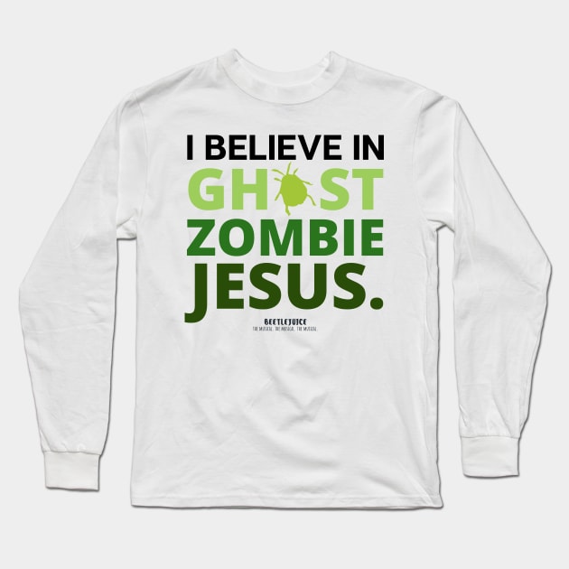 Ghost Zombie Jesus Long Sleeve T-Shirt by monoblocpotato